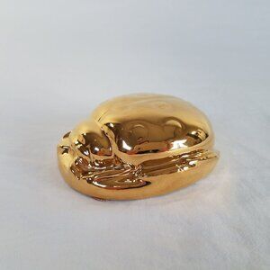 Rookwood Pottery 24K Gold Plated Ladybug #490/500 RARE 1988 Limited Ed 6595